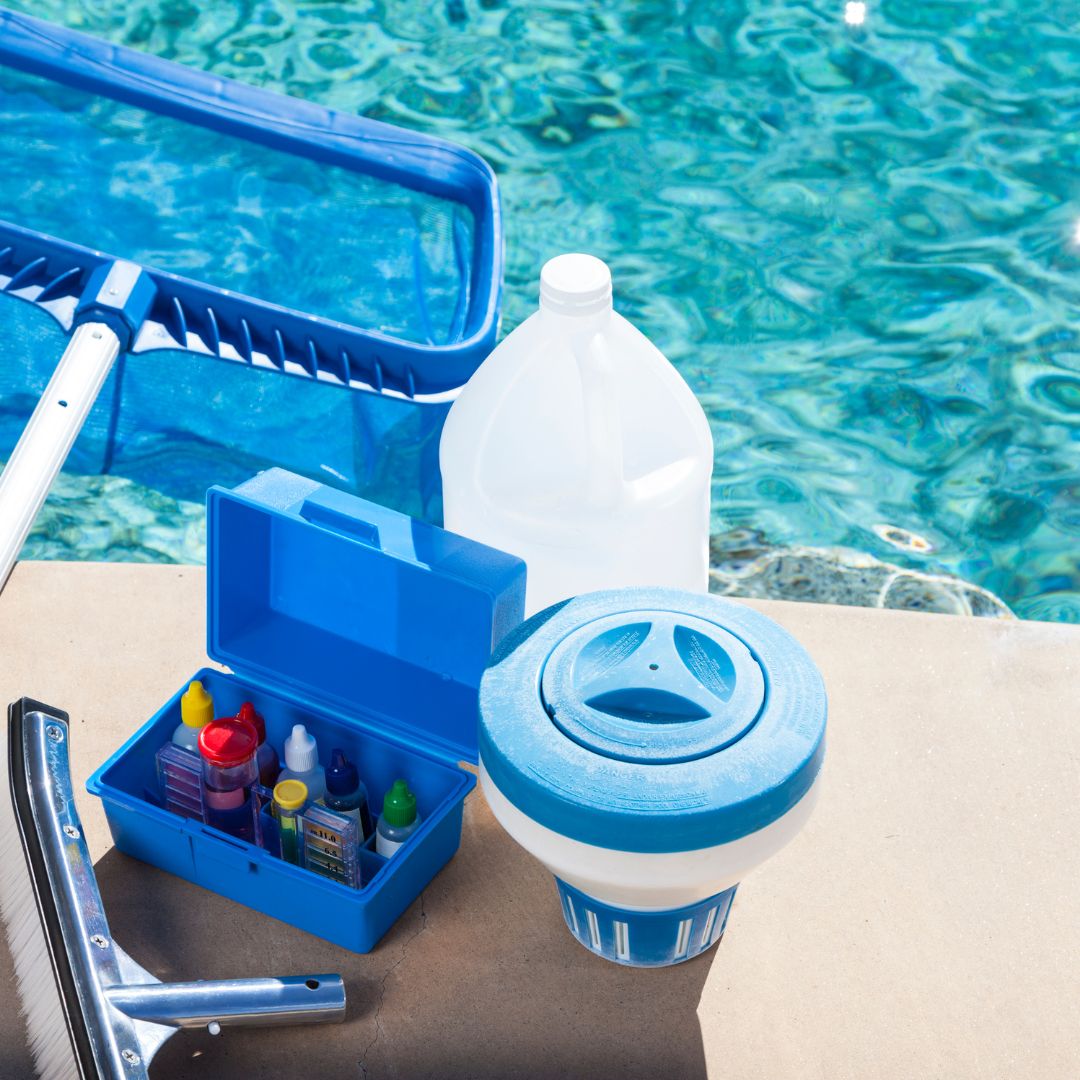 pool chemicals and equipment